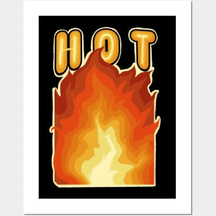 Hot Big Fire Posters and Art